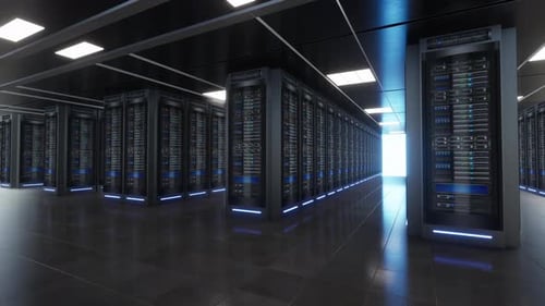 Server Room Of A Data Center Or Isp 12