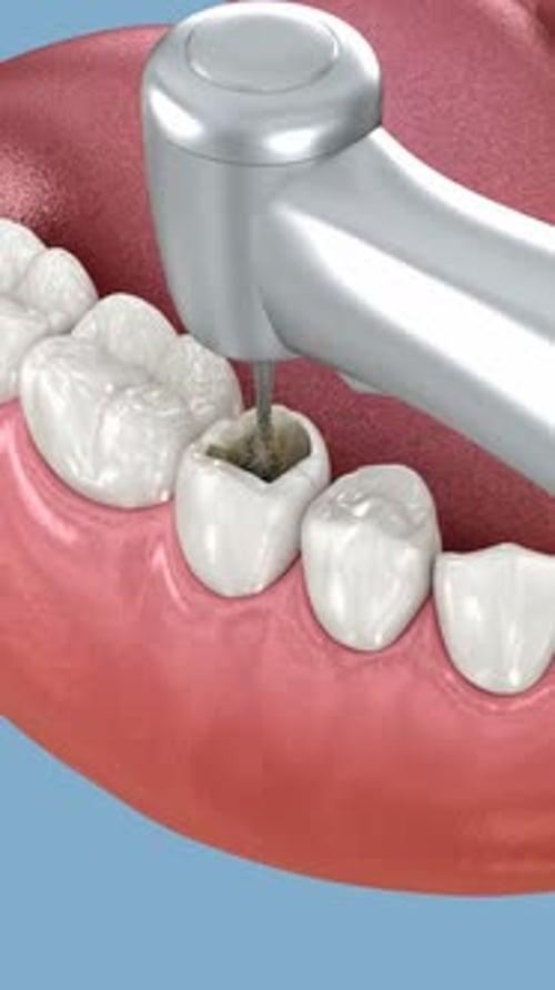 3D Animation of Dental Cavity Filling Procedure