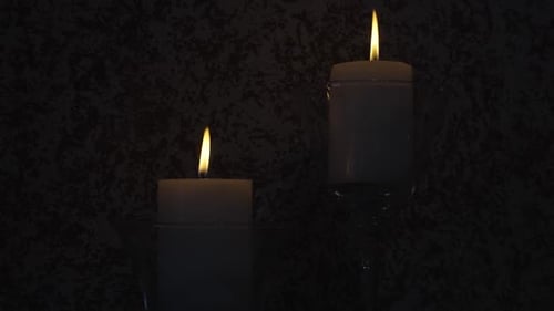 Candles In The Dark - Close Up
