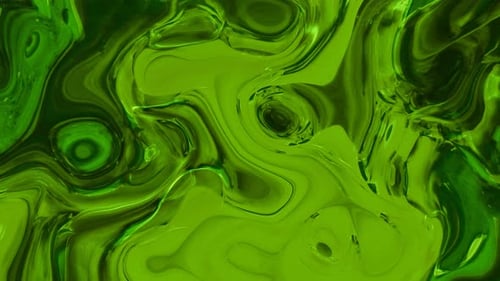 Abstract Green color liquid animated background, 158