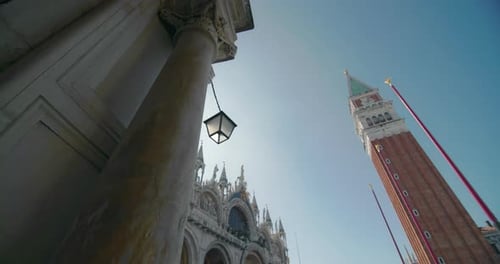 Campanile of St Mark's Cathedral in Venice Venice Italy
