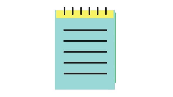 Notebook Animation Scene, Elements Motion Graphics ft. Notebook ...