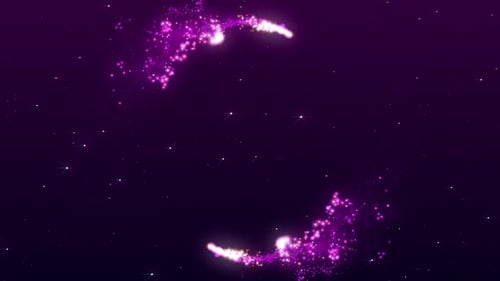 Magical Purple Particle Trail | Glittering Fantasy Effect Background
