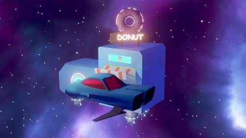 Donut Shop in Space: Lofi Animation