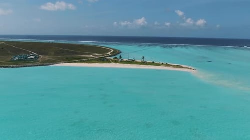 Tropical paradise white sand maldives empty beach