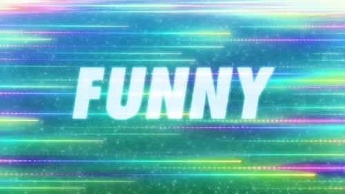 Funny Word With Colourful Background V4