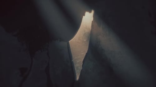 Abstract Light Rays Crack Reveal