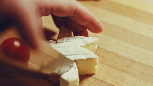 Steam Transformation Effect of We Cut Brie Cheese
