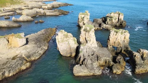 coastline rocks sea