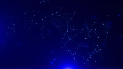 Futuristic Digital Cyberspace Particles Cyber Technology Background Big Data Analysis Technology