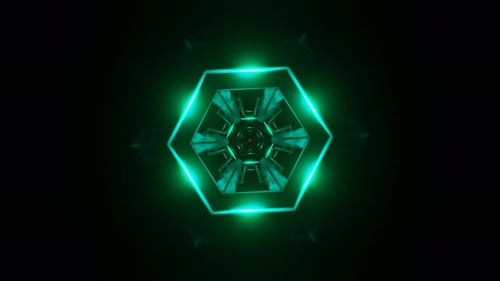 A Colorful Abstract VJ Loop Enhanced By Flashing Futuristic Strobe Lights