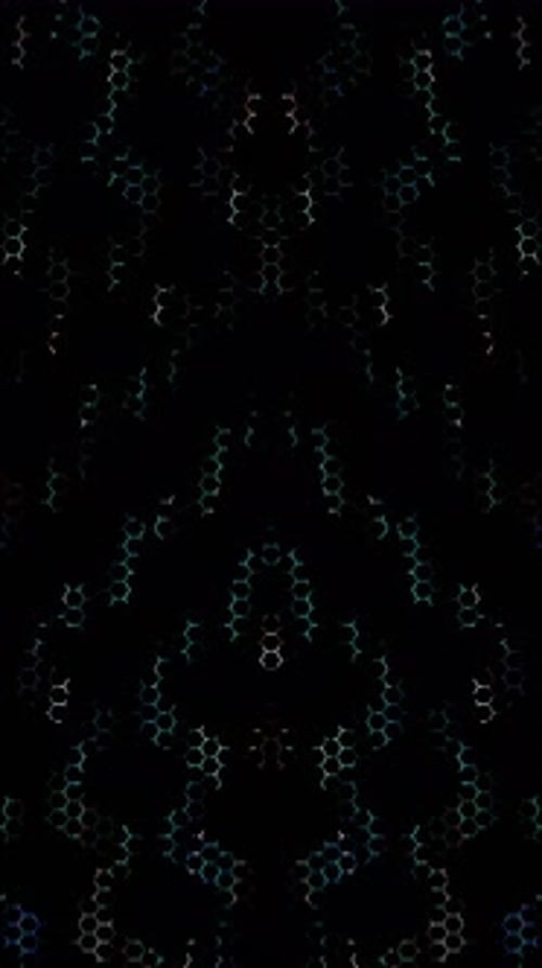 Glowing Hexagon Network Loop Background