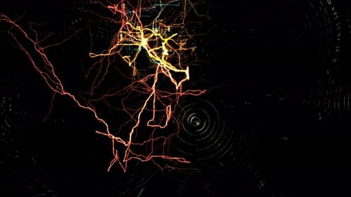 4K Electric Looping Energy Background Motion Graphics