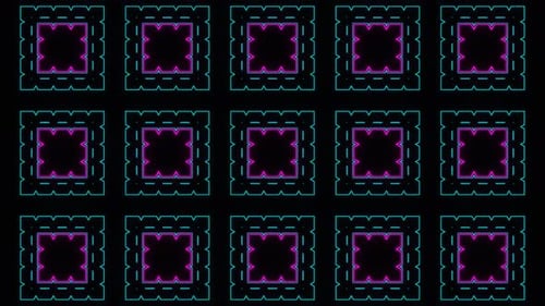 Pink And Cyan Abstract Visual Particles Strobe Effect Background Vj Loop In 4K