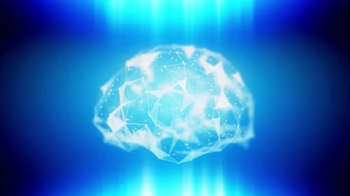 Digital Brain Plexus Network Connection for AI and Technology Concepts