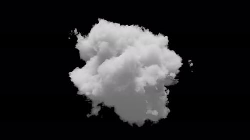 Petit nuage 3D avec canal alpha et animation en boucle