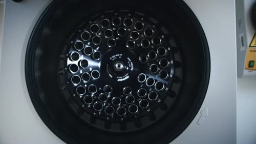 Centrifuge Interior Ready for Scientific Research