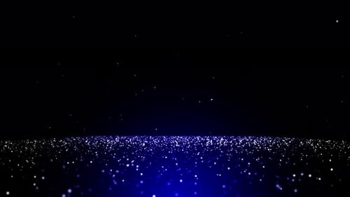 Blue Particles Background Loop