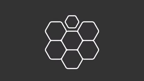 Animiertes weißes Propolis-Symbol