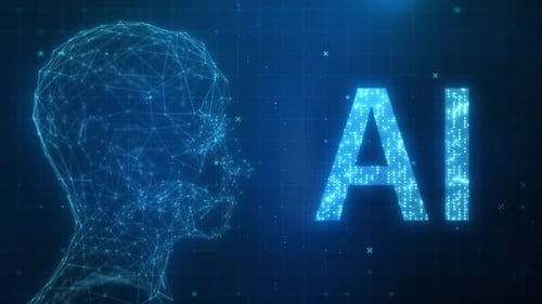 AI. Artificial Intelligence. Artificial Intelligence and Machine Learning Concept.