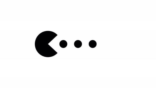 cargador de puntos animado Circle Eat para cargar gráficos animados en movimiento