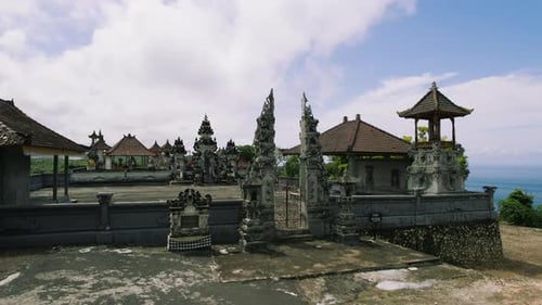 Traditional Temple Pura Nusa Penida Island Bali Indonesia