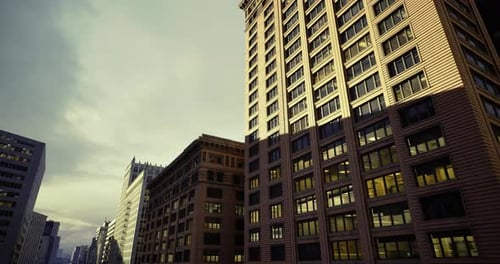 Se estudia una torre histórica para evaluar las perspectivas de renovación de una torre histórica al anochecer