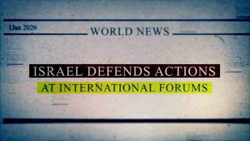 Israel Defends Actions At International Forums Newspaper Headlines