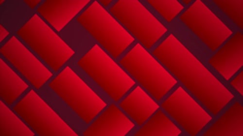 Dynamic Abstract Red Geometric Background Animation