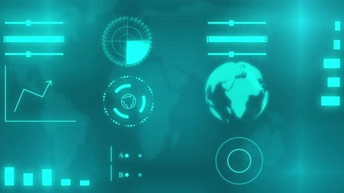 Digital technology data concept animation background. technology design motion graphics.mz 248