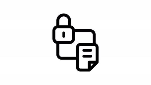 animação de ícone de linha de phishing