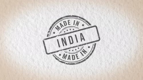 Made In India Stamp