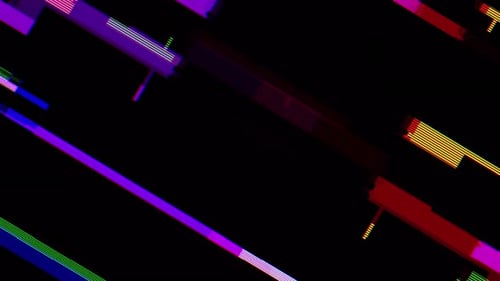 Dynamic Glitch Lines Abstract Digital Background Animation