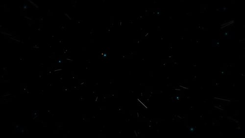 Shimmering Fantastic Space Particles