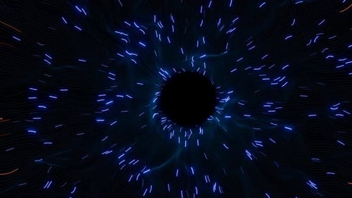 Les motifs lumineux tourbillonnants créent une expérience nocturne immersive