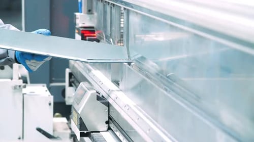 Industrial Metal Bending at the Plant