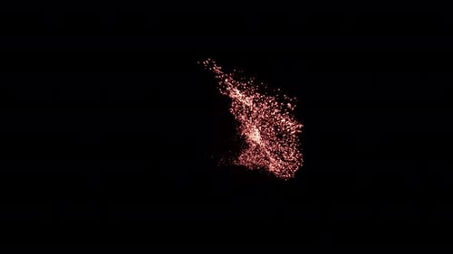 Blue Sparks Wave Background