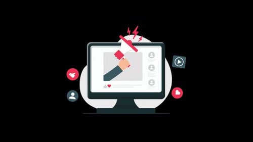 Digital Marketing Promotion Flat Design Animation