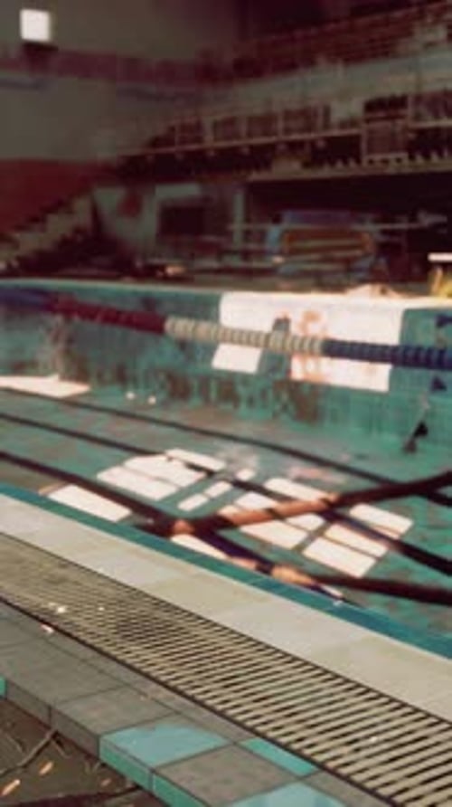 Abandoned Swimming Pool in a Derelict Building