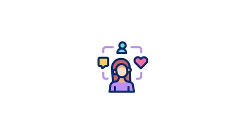 Animated Social Media Profile Icon