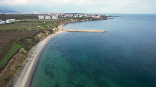 Aerial view of Avata Beach and coastline, Bulgaria.
