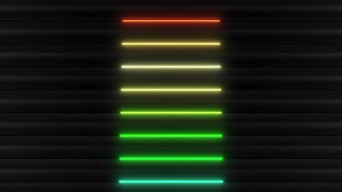 4 K Colored Neon Pattern Loop 2