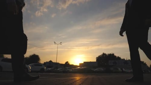 Two Businessmen Meeting and Greeting Each Other in Urban Environment Business Handshake Outdoor