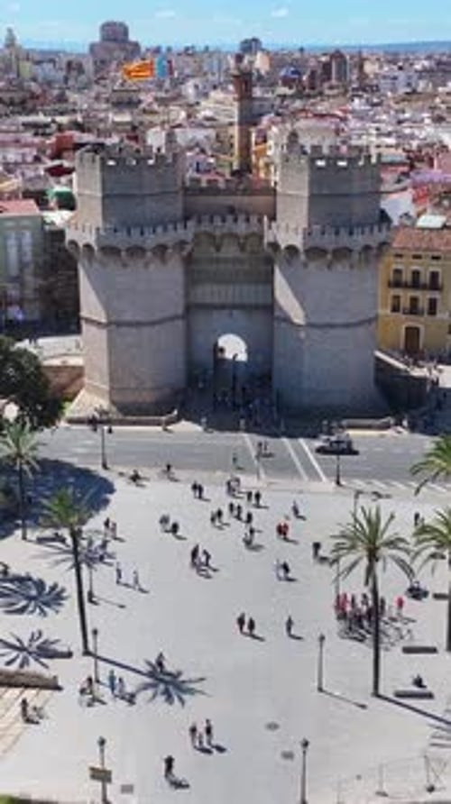 Serranos Towers at Valencia Comunidad Valenciana Spain.