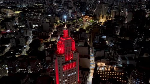 Horizonte de São Paulo em São Paulo, em São Paulo, Brasil.