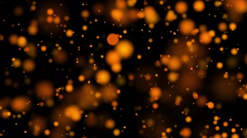 Abstract Glittering Golden Particles Background Loop