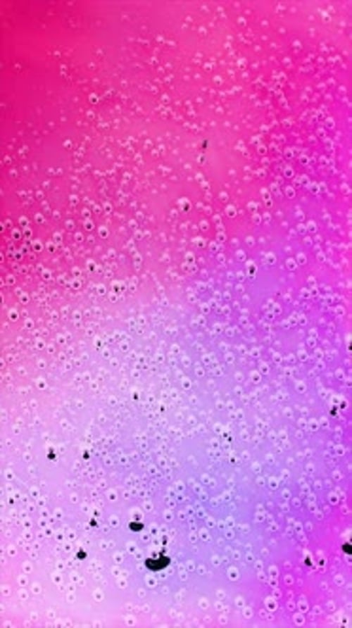 Vibrant Liquid Bubbles Creating Abstract Background