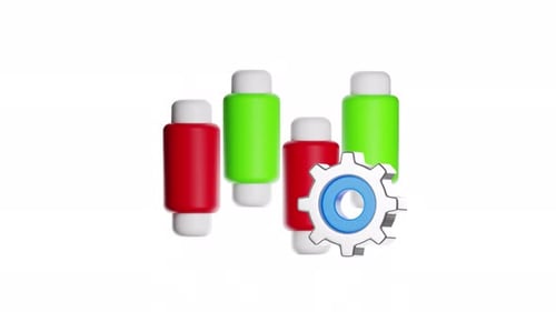 3d Icon Animation Sales Management
