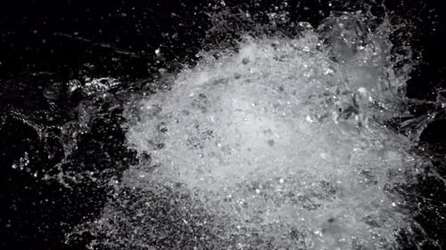 Dynamic Water Splash Collision Alpha Channel Reveal