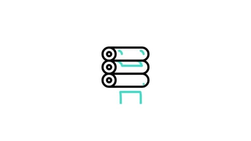 Flat Design Paper Roll Printing Icon Animation
